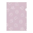 パイナップル通信のPink Hotosan Clear File Folder