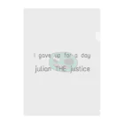 julianTHEjusticeのI gave up for a day Clear File Folder
