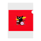 CaroFactoryのdrum cat クリアファイル