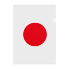 ゴロニャーのダサT屋さんの日本 JAPAN 国旗 日の丸 赤丸 クリアファイル