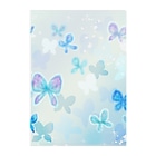 ヤママユ(ヤママユ・ペンギイナ)の青い蝶は夢のうたかた。 Clear File Folder