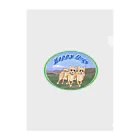 Kigaruyaのkigaruya Happy Dogs 草原 Clear File Folder