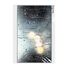 Sonna Kanjiのグッズの窓の水滴と車のライト クリアファイル