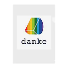 danke online shopのあすつきdankeロゴ クリアファイル