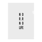 DEAD END DESIGNのNo Rock'n'Roll No Life Clear File Folder