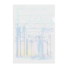 新商品PTオリジナルショップの矢ヶ崎第一閉そく信号機(碓氷線) Clear File Folder