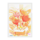 きゃらめる屋のcat prince orange Clear File Folder