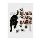 ハッピー・ラブラドールズのBlack Lab Daddy　ブラックラブラドール クリアファイル