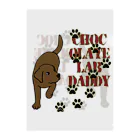 ハッピー・ラブラドールズのChocolate Lab Daddy　チョコレートラブラドール クリアファイル