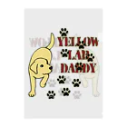 ハッピー・ラブラドールズのYellow Lab Daddy　イエローラブラドール クリアファイル