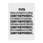 SUNNYANDMOOBROS. SUZURI店のFORALLFUTURECATLOVERS クリアファイル