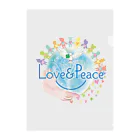 Love＆PeaceのLove＆Peaceキッズ用ロゴ Clear File Folder