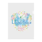 Love＆PeaceのLove＆Peace大人用ロゴ クリアファイル