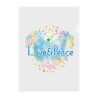 Love＆PeaceのLove＆Peace大人用ロゴ Clear File Folder