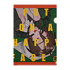 suzuri はちお店のhappy face Clear File Folder