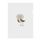 Nattsuanのカラフル羽付き小鳥ちゃん クリアファイル