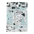 OKAKA屋の梅雨 Clear File Folder