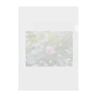 Cotton Mirageのネモフィラの中の秋桜 Clear File Folder