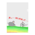 なないろlatte*のマウスくん。ねずみに会うの巻 Clear File Folder