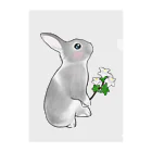 Mock’n Rollのうさぎのモックその3 純白の花を君に Clear File Folder