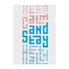 シェアメディカルブランドショップのKeep Calm and Stay Health Clear File Folder