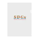 mincora.のSDGs - think sustainability Clear File Folder