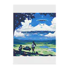 あうたろの夏空UFO 2021 Clear File Folder