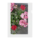 はちいろショップの散歩時の花 Clear File Folder