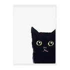 WAMI ARTの窓の黒猫 Clear File Folder