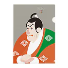 陽気絵屋(Yo-U-Ki-e, ya)-POP浮世絵のYo-U-Ki-e「市川鰕蔵」（浮世絵）クリアファイル クリアファイル