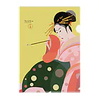 陽気絵屋(Yo-U-Ki-e, ya)-POP浮世絵のYo-U-Ki-e「玉屋内小紫」（浮世絵）クリアファイル Clear File Folder