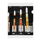 EijiPonのロケット クリアファイル