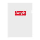 orumsのSample -Red Box Logo- クリアファイル