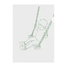 なつこ@3y1mのswing boy Clear File Folder