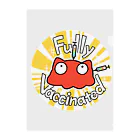 ねずみのすきまのFully Vaccinatedめんだこ Clear File Folder