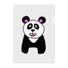 マクマク屋のお絵かきのパンダのPANDA！！ Clear File Folder