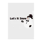 キッズモード某のLet it snow Clear File Folder