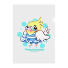 ことり工房のオカメのポエヨ之助  Clear File Folder