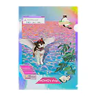 𝙈𝙊𝙈𝙊'𝙨 𝙎𝙝𝙤𝙥のvintage vaporwave Clear File Folder