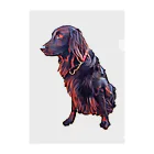 flatcoatedretrieverのflatcoated retriever Clear File Folder