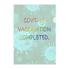 でおきしりぼ子の実験室のVACCINATION COMPLETED(BS) Clear File Folder