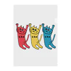 地域猫　那珂川 ねこ ネットワークの地域猫　応援デザイン　NNN限定⭐︎しばたみなみ　 クリアファイル