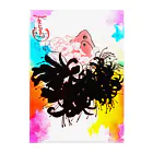 紅空月(kouzuki)designの金魚花_colorful2 Clear File Folder