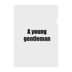 marukomekunのA young gentleman クリアファイル