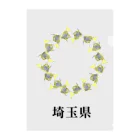 ももねこ工房（　◜◡‾）の埼　　玉　　県 Clear File Folder