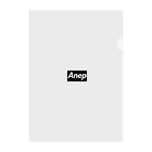 AnepのAnep color black version Clear File Folder