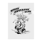 nidan-illustrationの"WHITE MUSTACHE CLUB"(タイトルなし)) クリアファイル