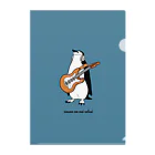 騒音のない世界 SHOPの騒音のない世界のペンギンクリアファイル Clear File Folder