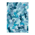 Teal Blue Coffeeのhide-and-seek Clear File Folder