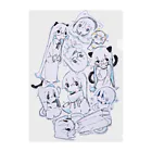 ゆーきんの絵ぐっずのわちゃわちゃ Clear File Folder